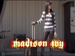Slutty prisoner girl serves her boss in office room