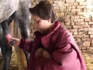 This [Beastiality XXX and Animal Sex] girl sucks a big knob - Zoophilia